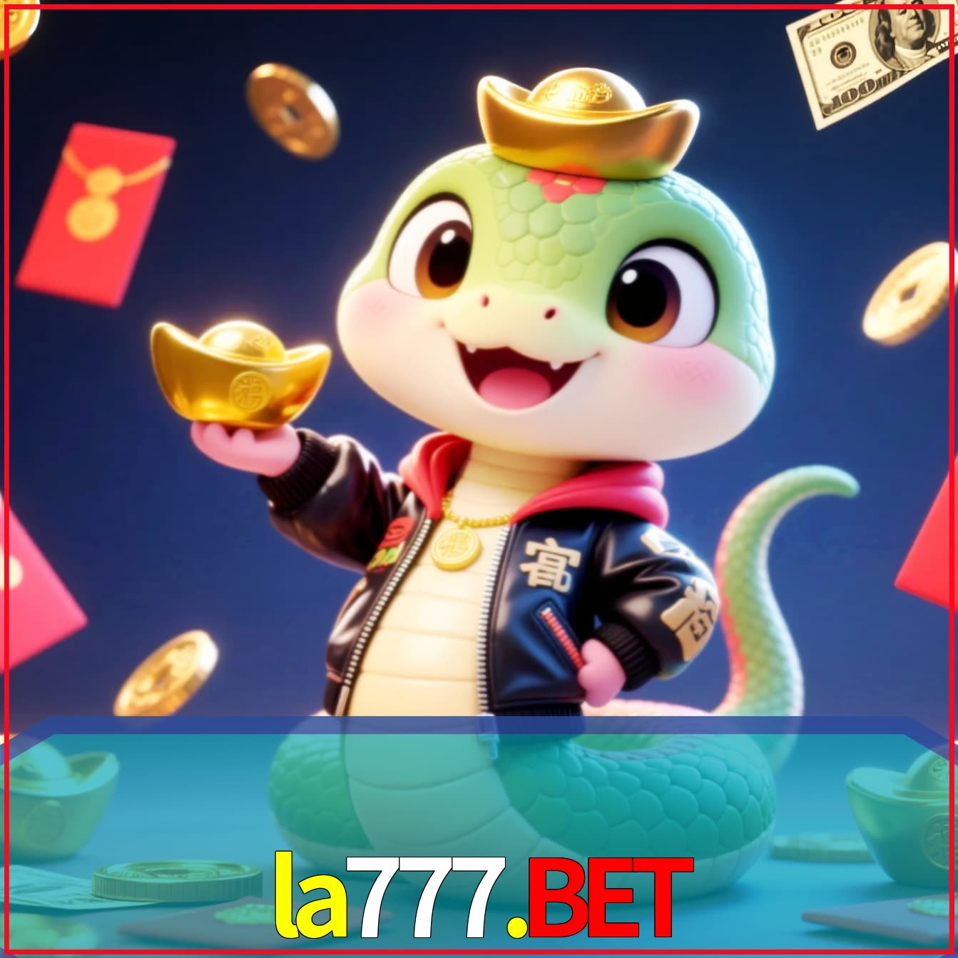Slot machine 3D icon with number 7 and 1